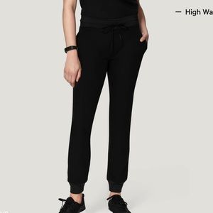 Mandala High Waisted Jogger Scrubs - Black, Small